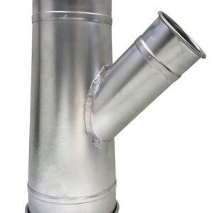 Branch Std 304SS 22ga 6 QF 3 QF 3 QF 45Deg L= 15.00