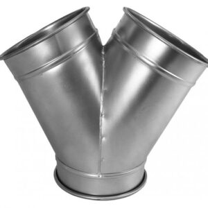 Branch Y 304SS 22ga 4 QF 3 QF 3 QF 60Deg L= 8.00