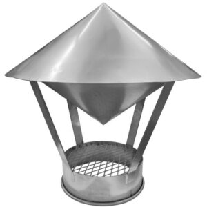 Weather Cap W/ Exp. Metal 304SS 18ga 10QF